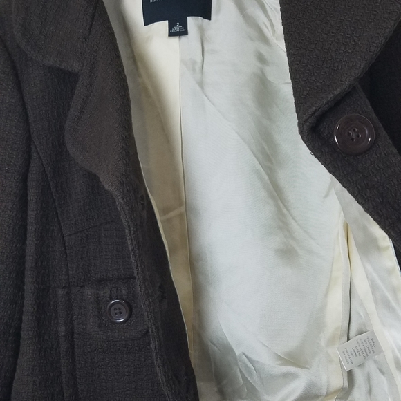 Banana Republic brown waist length linen/cotton brown jacket - size 2 - Picture 8 of 11